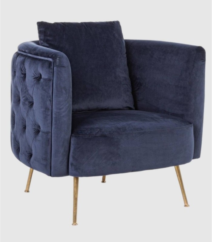 Tenbury blauw gestoffeerde fauteuil