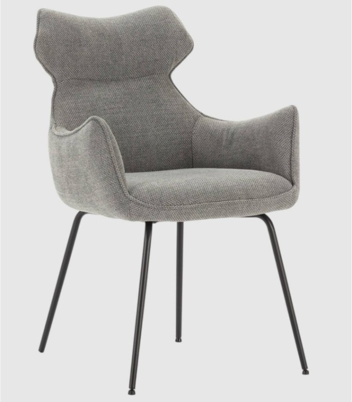 Pack of 2 Taka gray armchairs