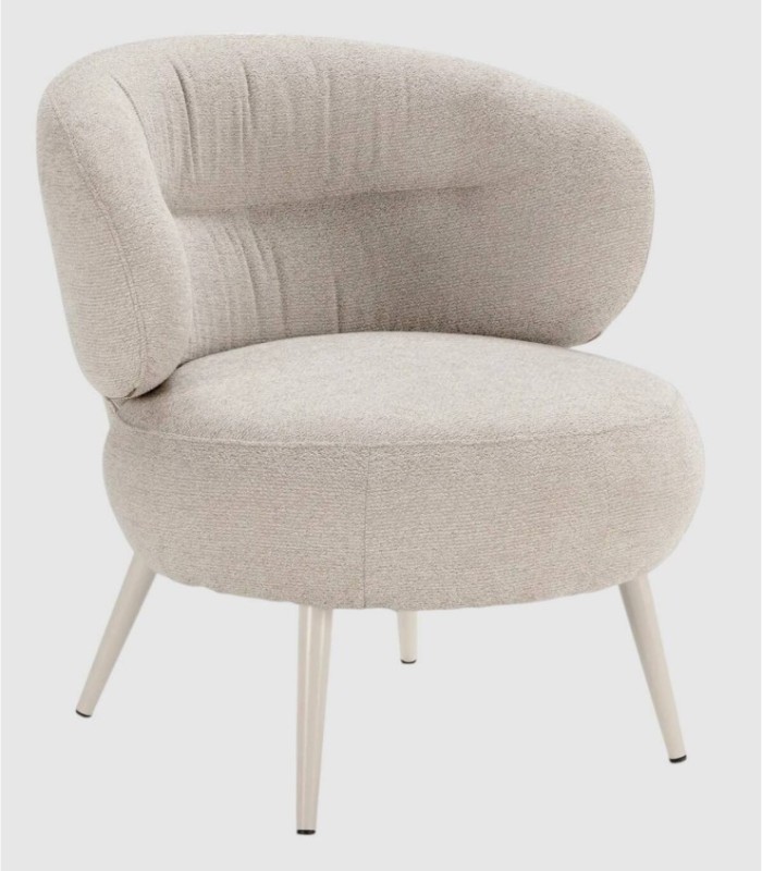 Sillón tapizado Vadia beige