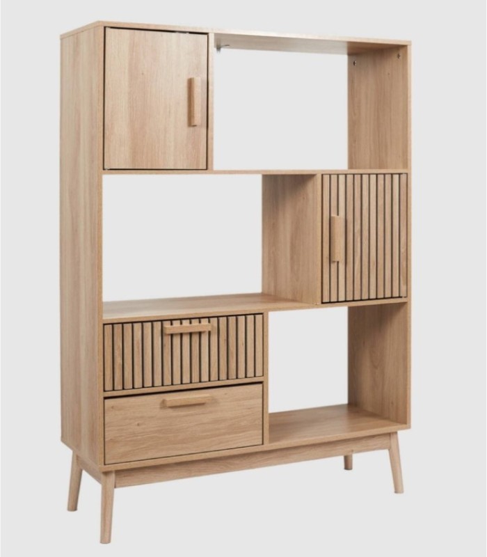 Klaus bookcase with 2 doors and 2 drawers