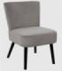 Butaca tapizada gris Giulia