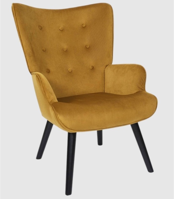 Gele Giulia fauteuil