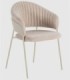 Pack 2 sillas Terwu beige crema
