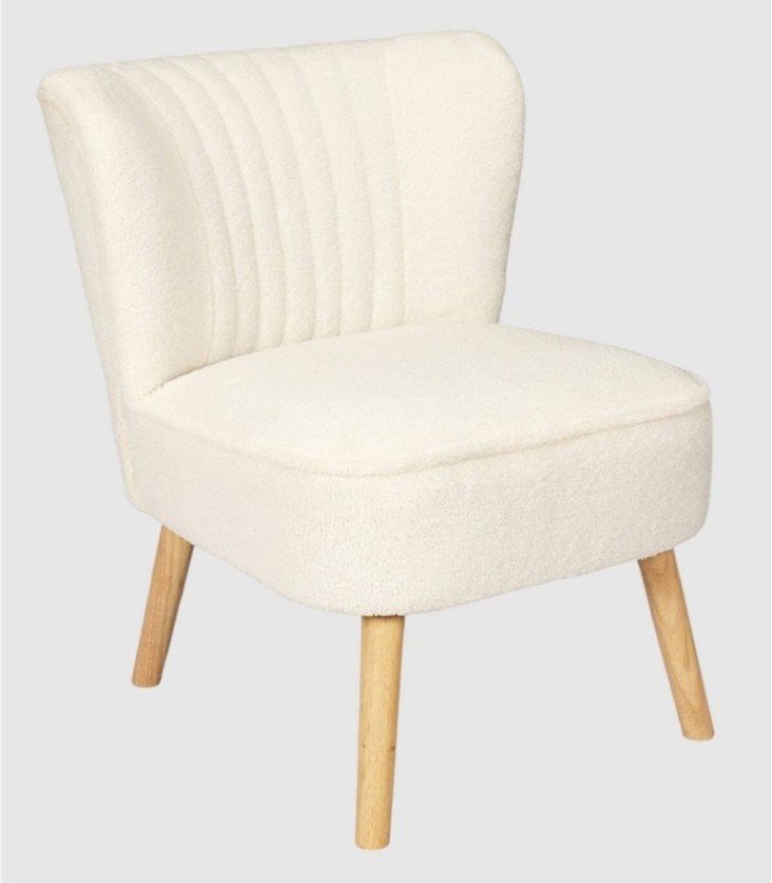 Erika witte gestoffeerde fauteuil