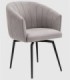 Silla giratoria Tarey gris claro