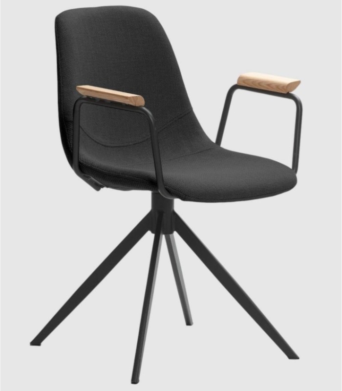 Set van 2 zwarte Jingey-stoelen