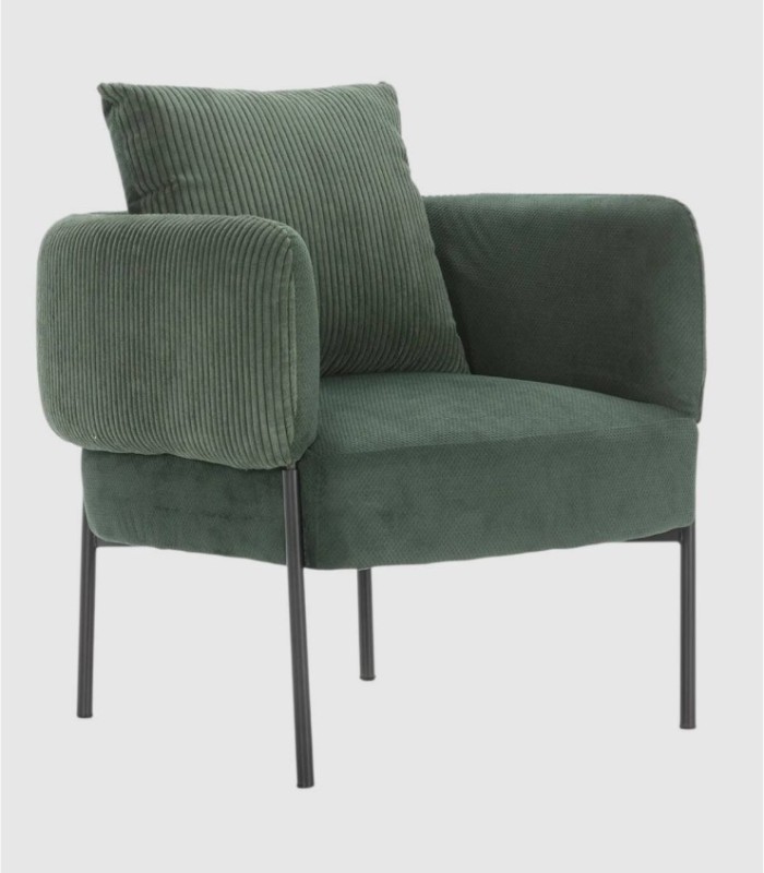Armchair with Tugan green cushion