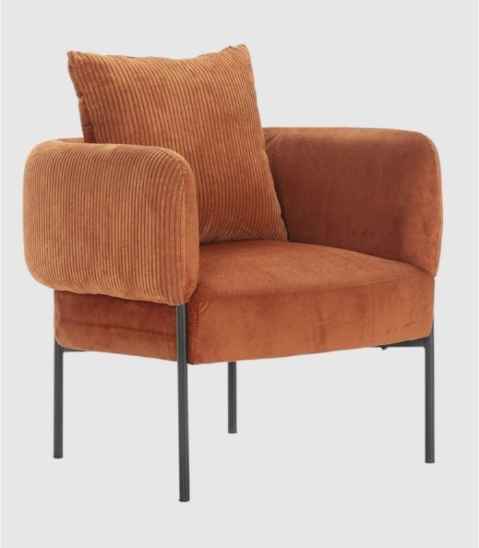 Sillón con cojín Tugan teja