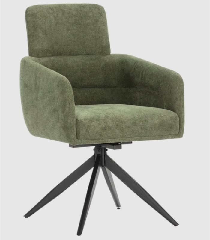 Pack of 2 Nuvi green swivel chairs