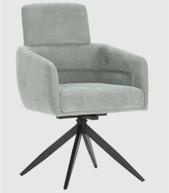 Pack of 2 Nuvi turquoise swivel chairs