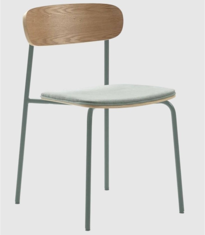 Set van 2 Basol aquamarijn stoelen