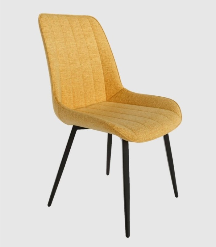 Silla tapizada mostaza Ankara