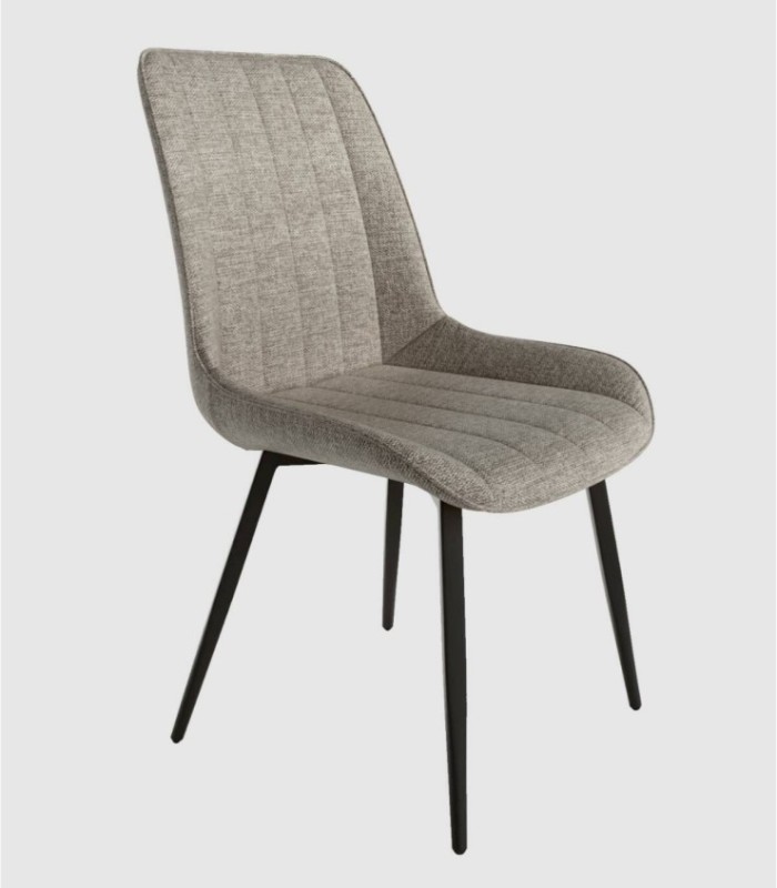 Ankara grey upholstered chair