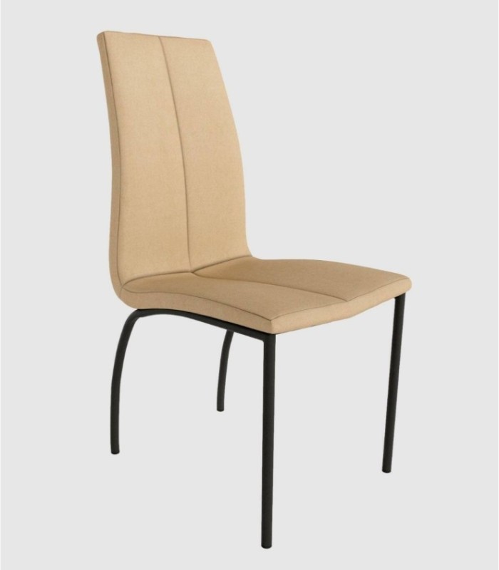 Silla tapizada crema Niza
