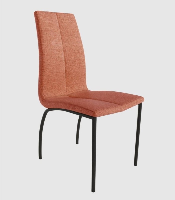 Silla tapizada salmón Niza
