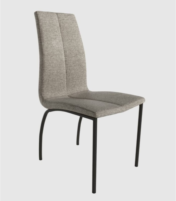 Silla tapizada gris Niza