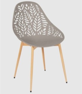 Set 4 sillas exterior Lucena marrón