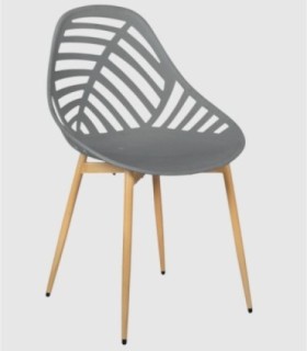 Set of 4 Alameda grey outdoor chairs