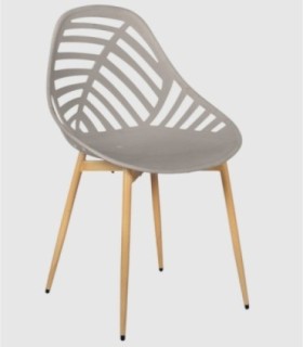 Set of 4 Alameda brown outdoor chairs