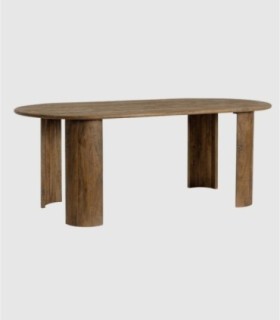 Mesa ovalada natural Orlando