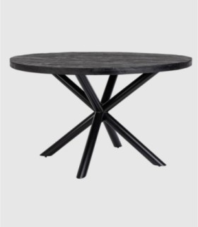 Mesa redonda negra Hastings