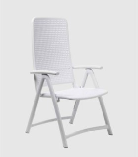White Darsena folding armchair