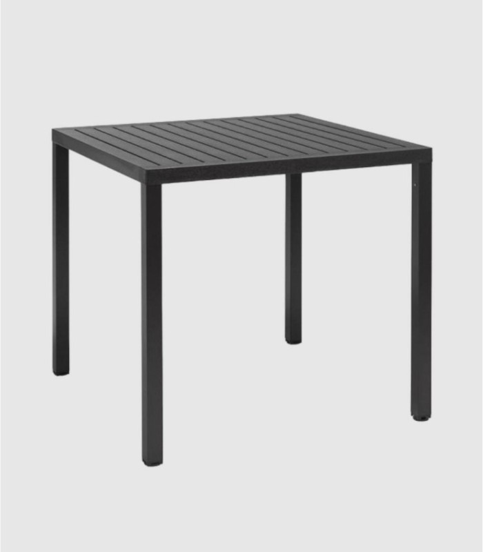 Large square Cube table in anthracite