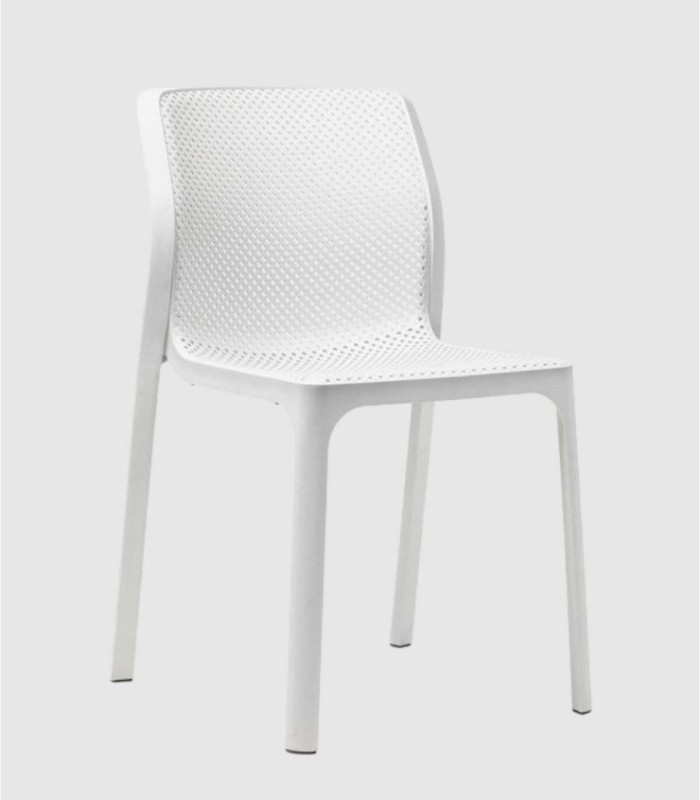 Silla plástico Bit blanca
