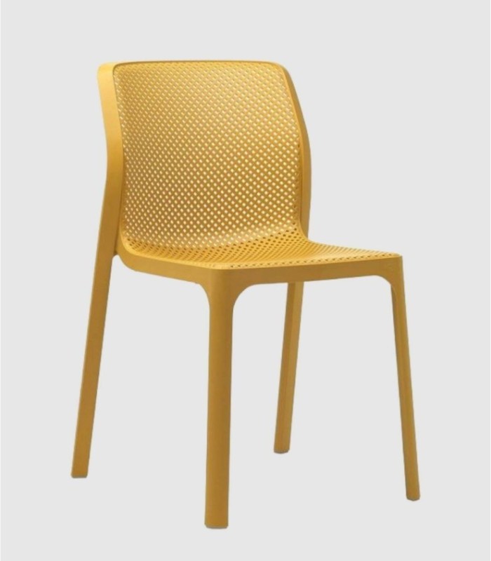 Silla plástico Bit senape