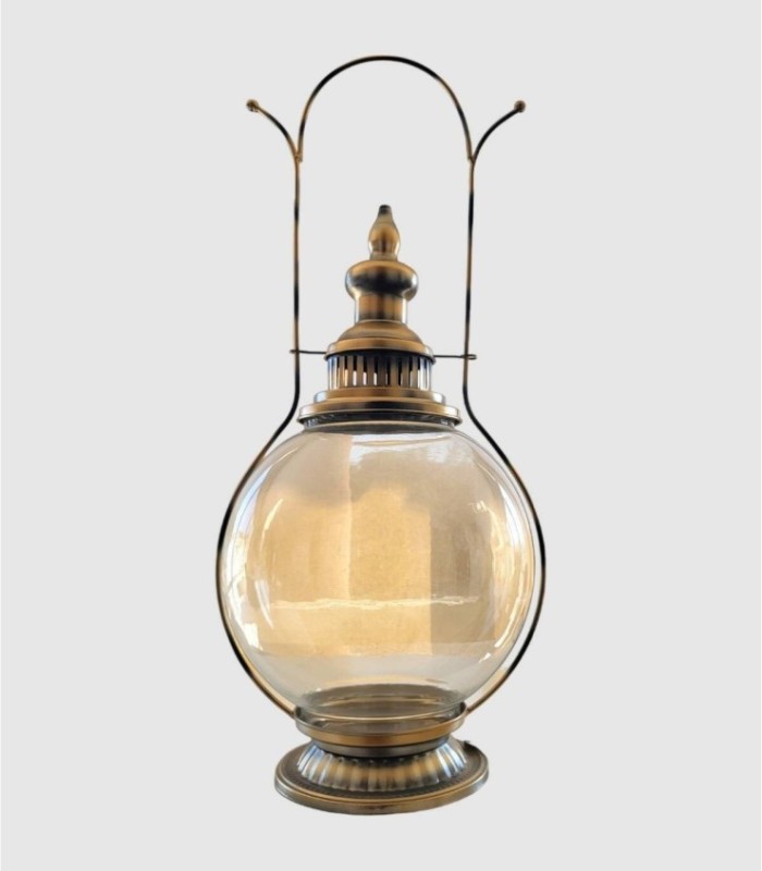 Lantern metal glass copper shine