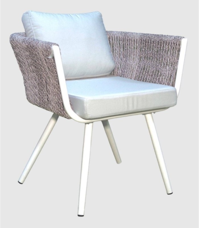 Atlantic grey rope chair
