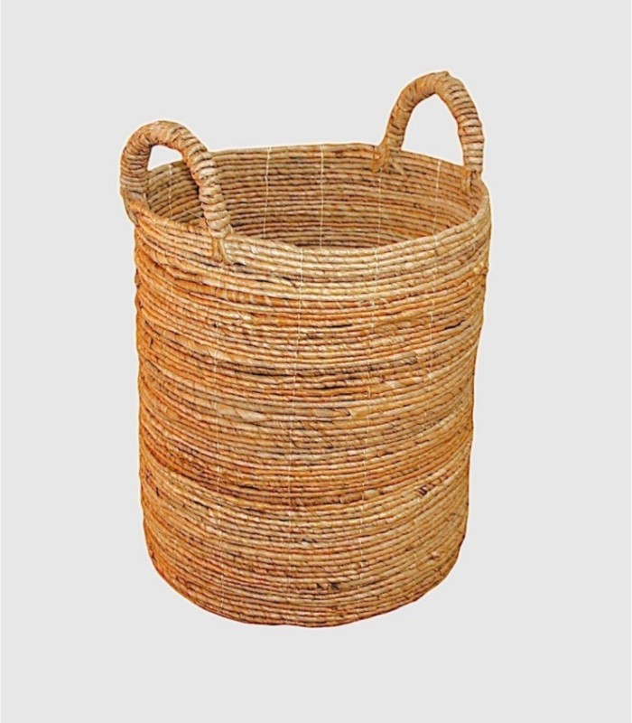 Hoge cilindrische mand met kleine handvatten