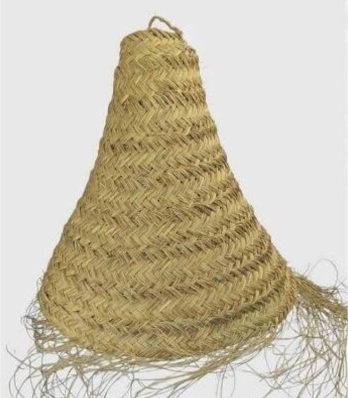Lámpara esparto tupida grande