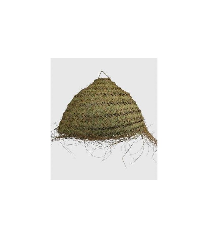 large round thick esparto grass lamp