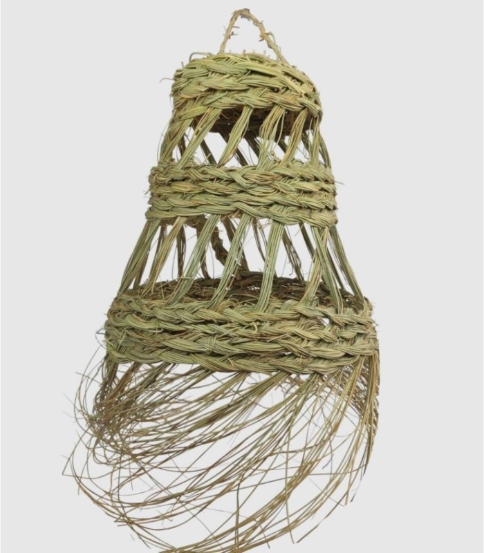 Kleine opengewerkte esparto lamp