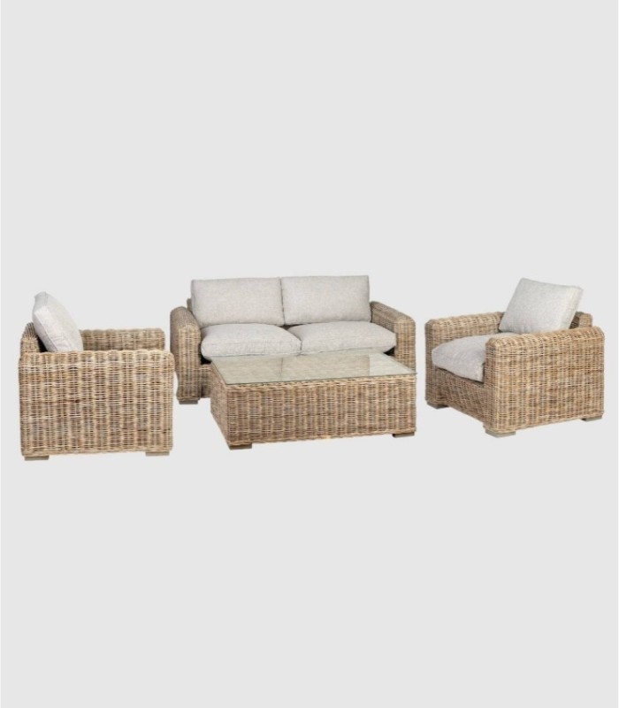 Nimba bank, fauteuils en tafelset