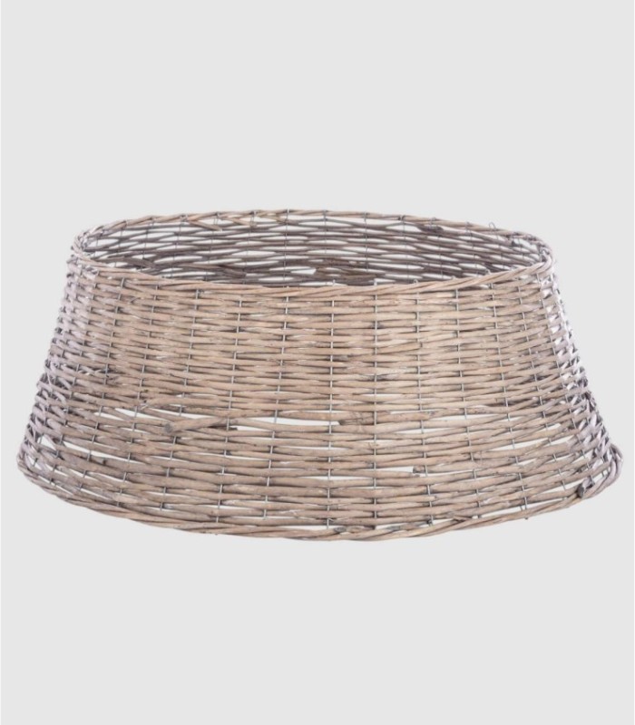 Pie árbol navidad gris grande