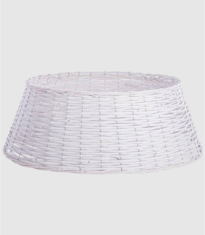 Pie árbol navidad blanco grande