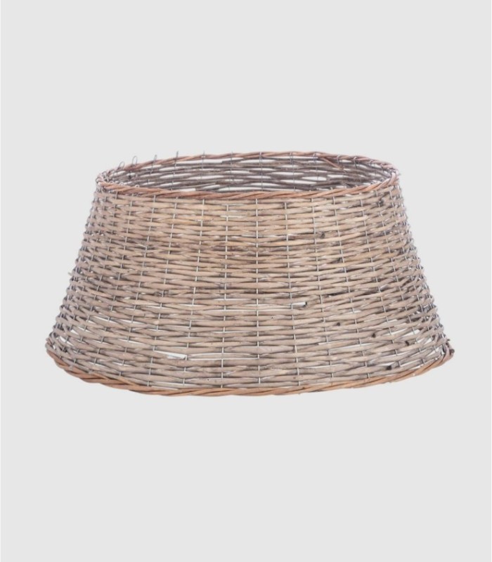 Pie árbol navidad gris pequeño