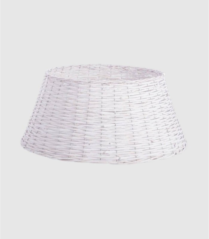 Pie árbol navidad blanco pequeño