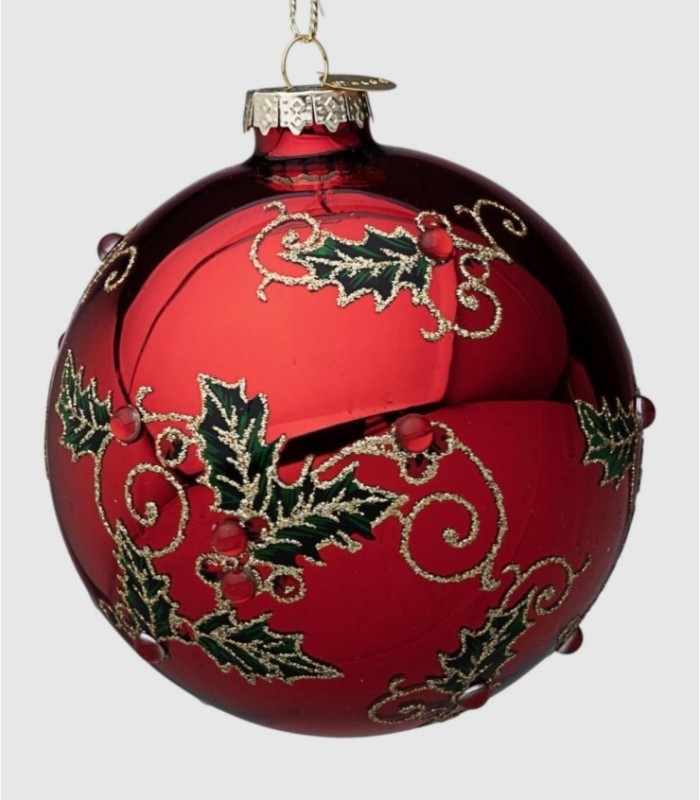 Bola navidad Zaida roja