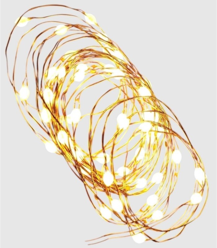 Luces navidad microled cobre