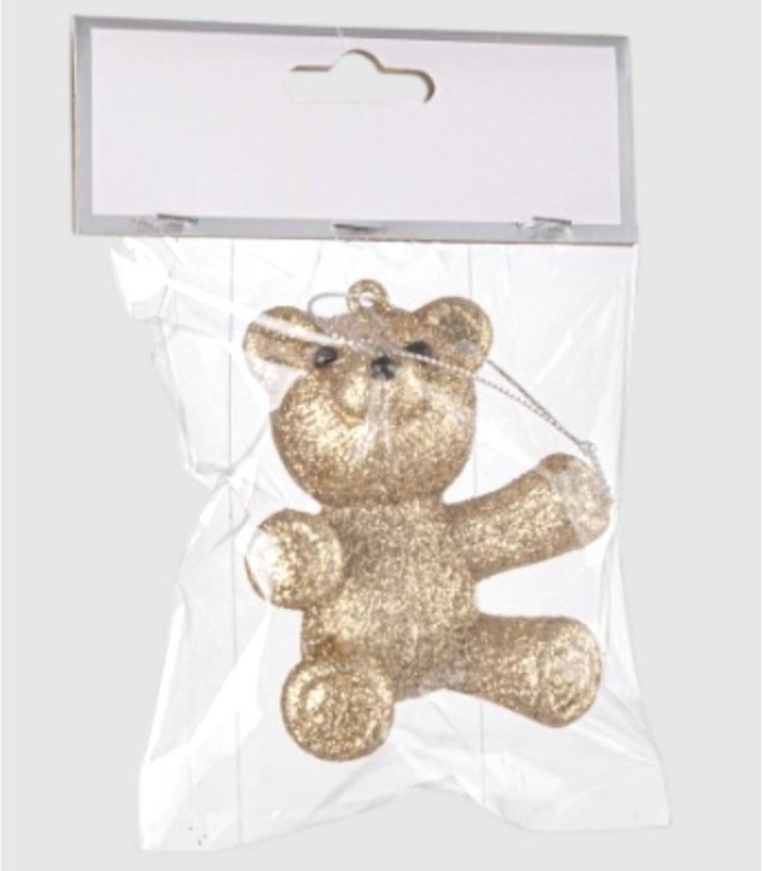 Oso dorado purpurina Janice