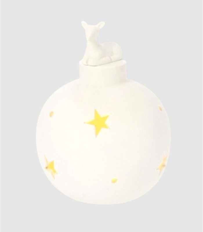 Figura bola con luz reno sentado