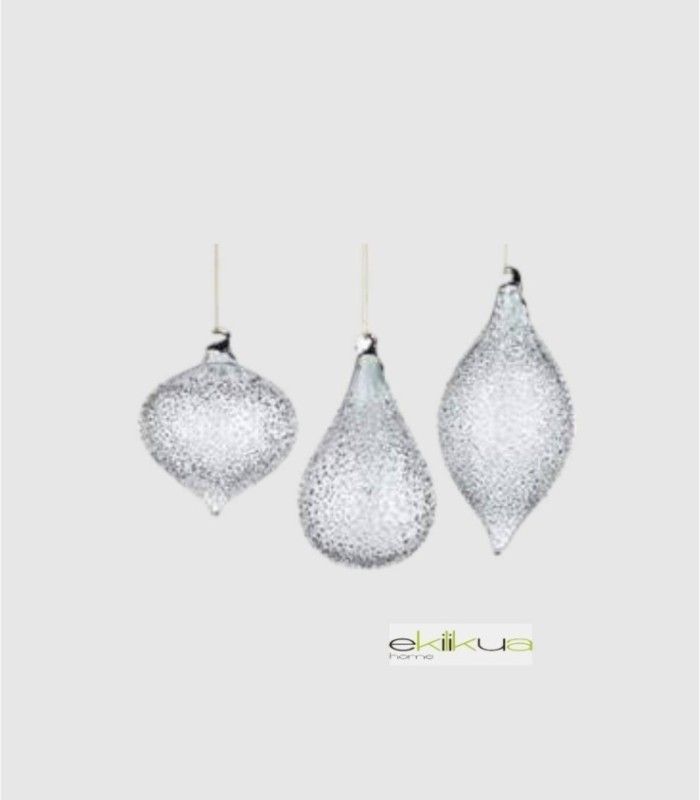 Pack 6 colgantes saturno gris