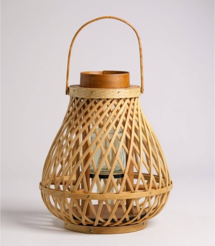 LANTERN RARRAN D25XH30CM NATUR