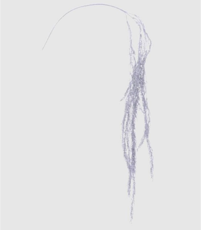 Rama hojas plateado adrian