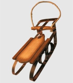 Figura de trineo para colgar