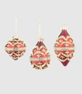 Pack 6 colgantes beloved rojo