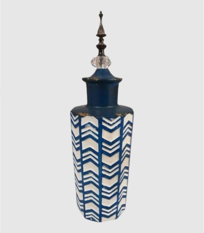 Grote blauw-witte pot